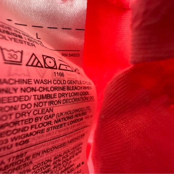 GAP Women’s Short Sleeve Neon Color With White Stripe Graphic Crew Neck Sz L NWT - Picture 4 of 6